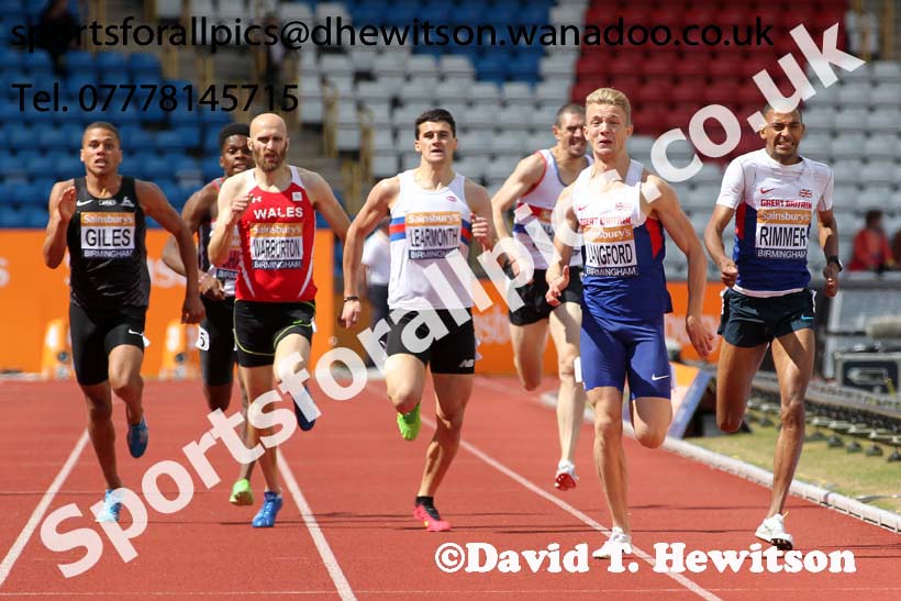 Mens 800 metres, Sainsbury's British Champs, Alexander Stadium, Birmingham. Photo: David T. Hewitson/Sprts for All Pics